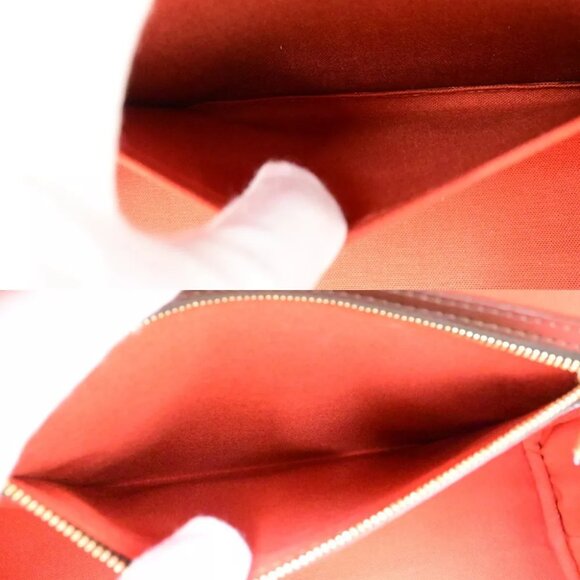 LOUIS VUITTON Nolita Hand Bag Damier Ebene Leather Brown France N41455 45FA611 - Picture 12 of 15